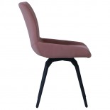 Nevada Medway Swivel Chair - Dusky Pink